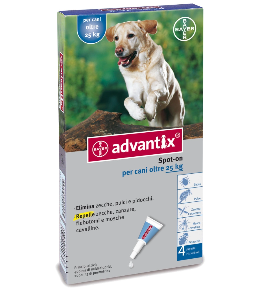 Advantix spot on antiparassitario per cani oltre 25 kg - bayer.